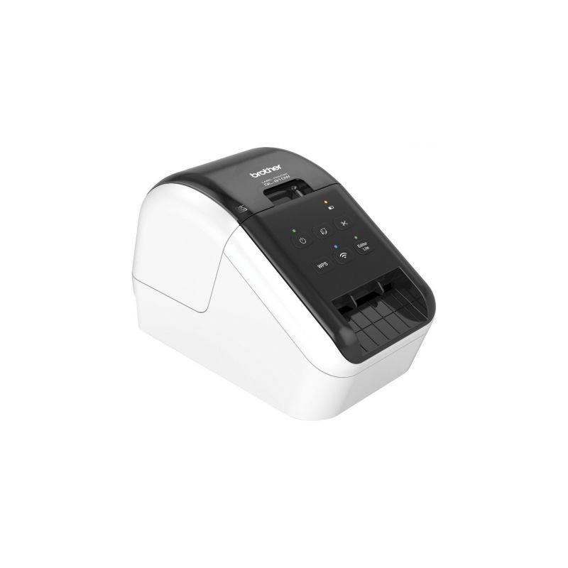 Stampante BROTHER QL810W etichette professionalI WiFi - 110 e/min - 300x600 dpi - Stampa in bianco e nero - Taglierina automatica