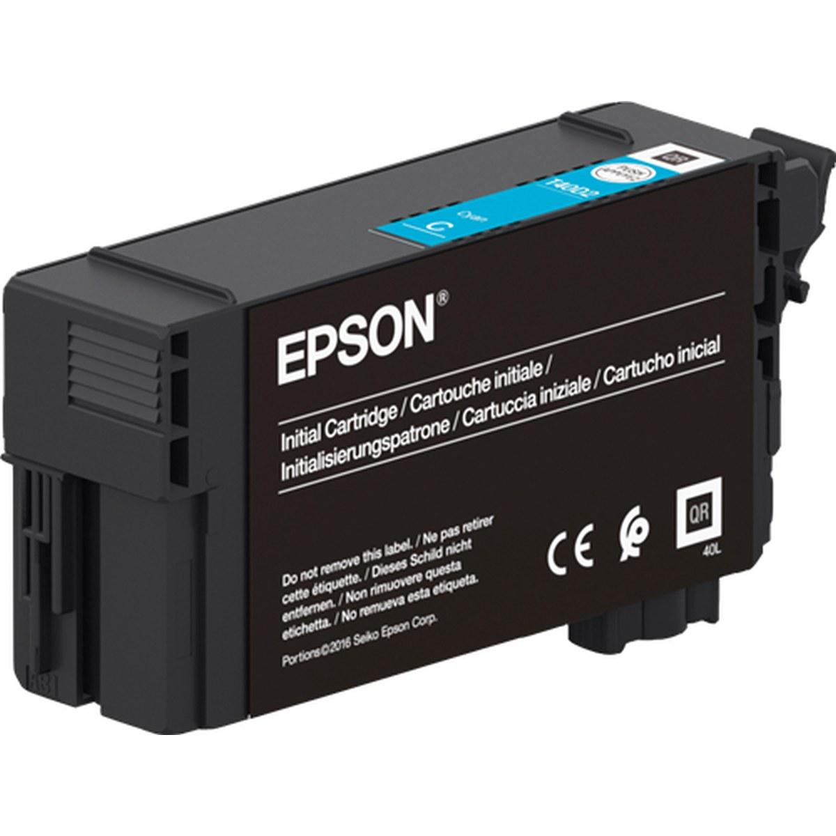 Cartuccia Originale Epson (T40D2, C13T40D240) SureColor SC-T3100 (50ml) CIANO