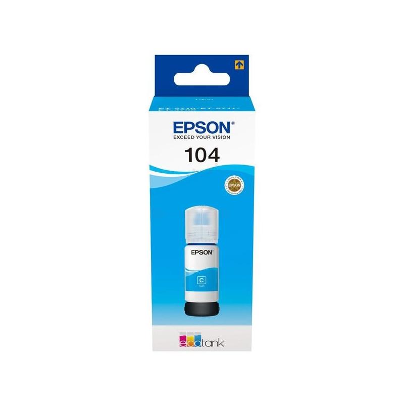 Inchiostro Originale 104 (C13T00P240) EPSON ECOTANK ET-2710 (70ml) CIANO