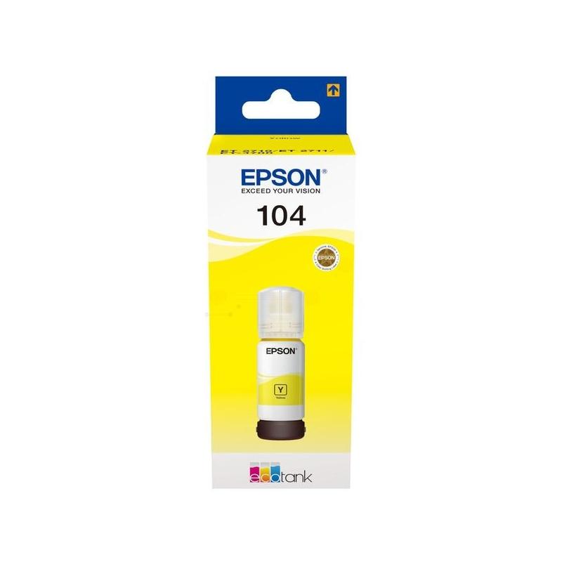 Inchiostro Originale 104 (C13T00P440) EPSON ECOTANK ET-2710 (70ml) GIALLO