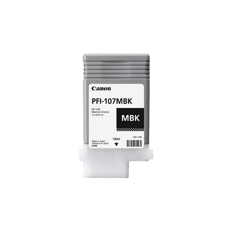 Cartuccia Plotter Originale (PFI-107MBK, 6704B001) Canon iPF670 (130ml) NERO OPACO