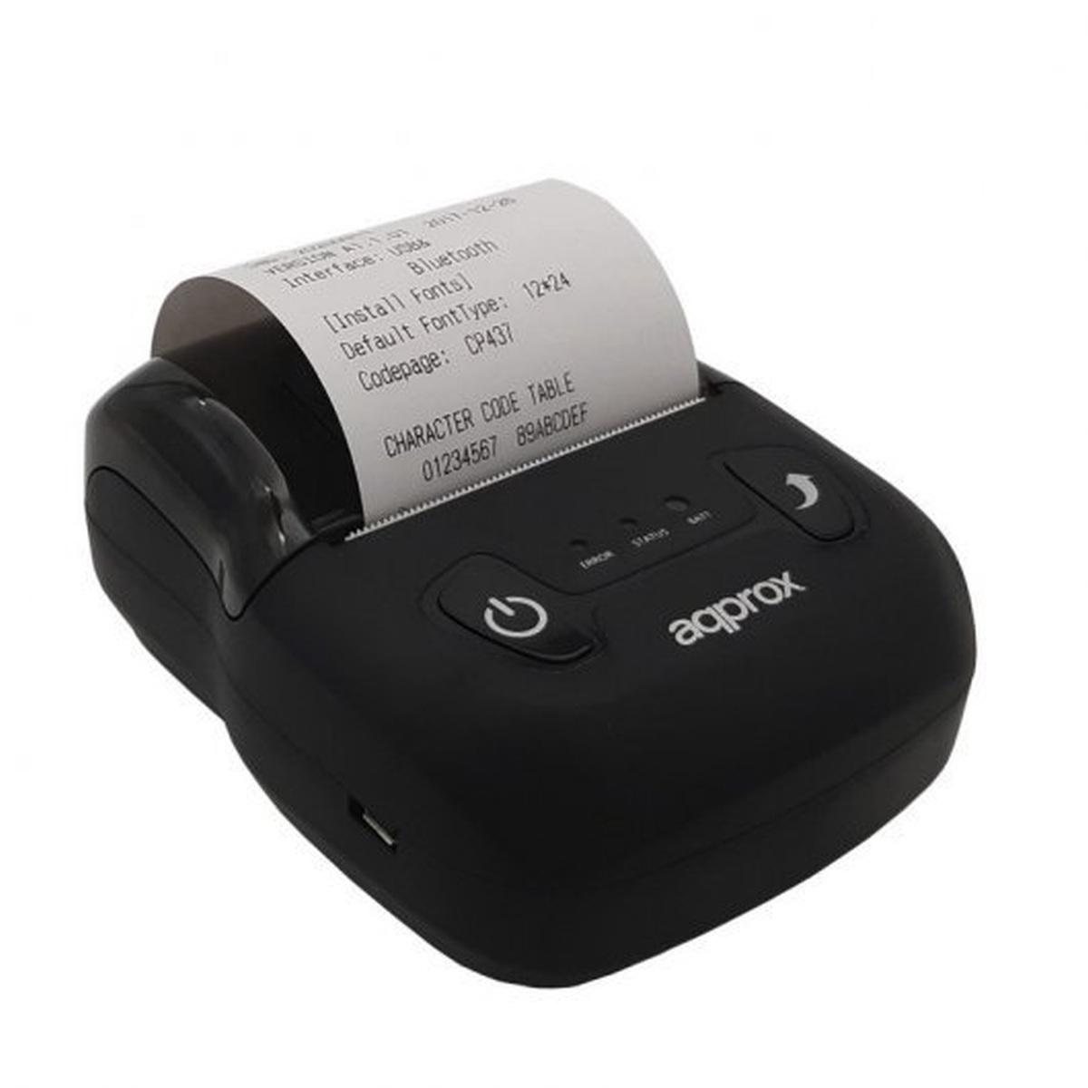 Stampante termica portatile APPROX per ricevute - Bluetooth, RS-232, USB - Risoluzione 203 dpi - Velocità 80 mm/s - Taglio manuale