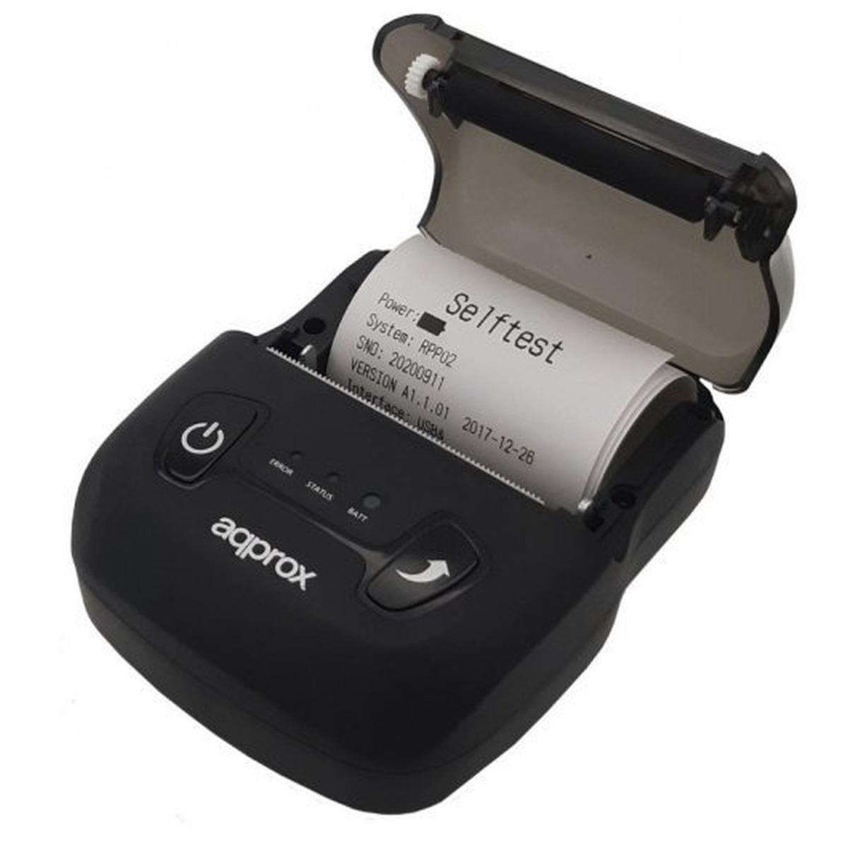 Stampante termica portatile APPROX per ricevute - Bluetooth, RS-232, USB - Risoluzione 203 dpi - Velocità 80 mm/s - Taglio manuale