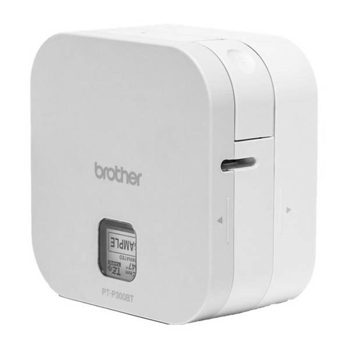 Stampante elettronica portatile Bluetooth per etichette Brother PT-P300BT Cube - Risoluzione 180 dpi - Velocità 20 mm - Colore bianco