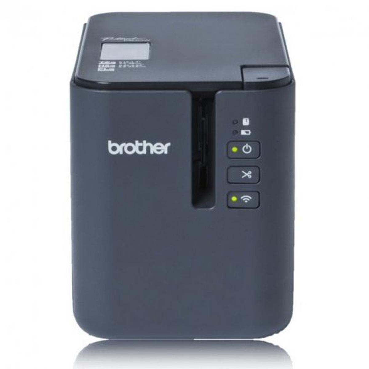 Brother PT-P900W Stampante Elettronica Professionale per Etichette USB, Seriale, WiFi - Schermo LCD - Velocità 60mm - Colore Grigio