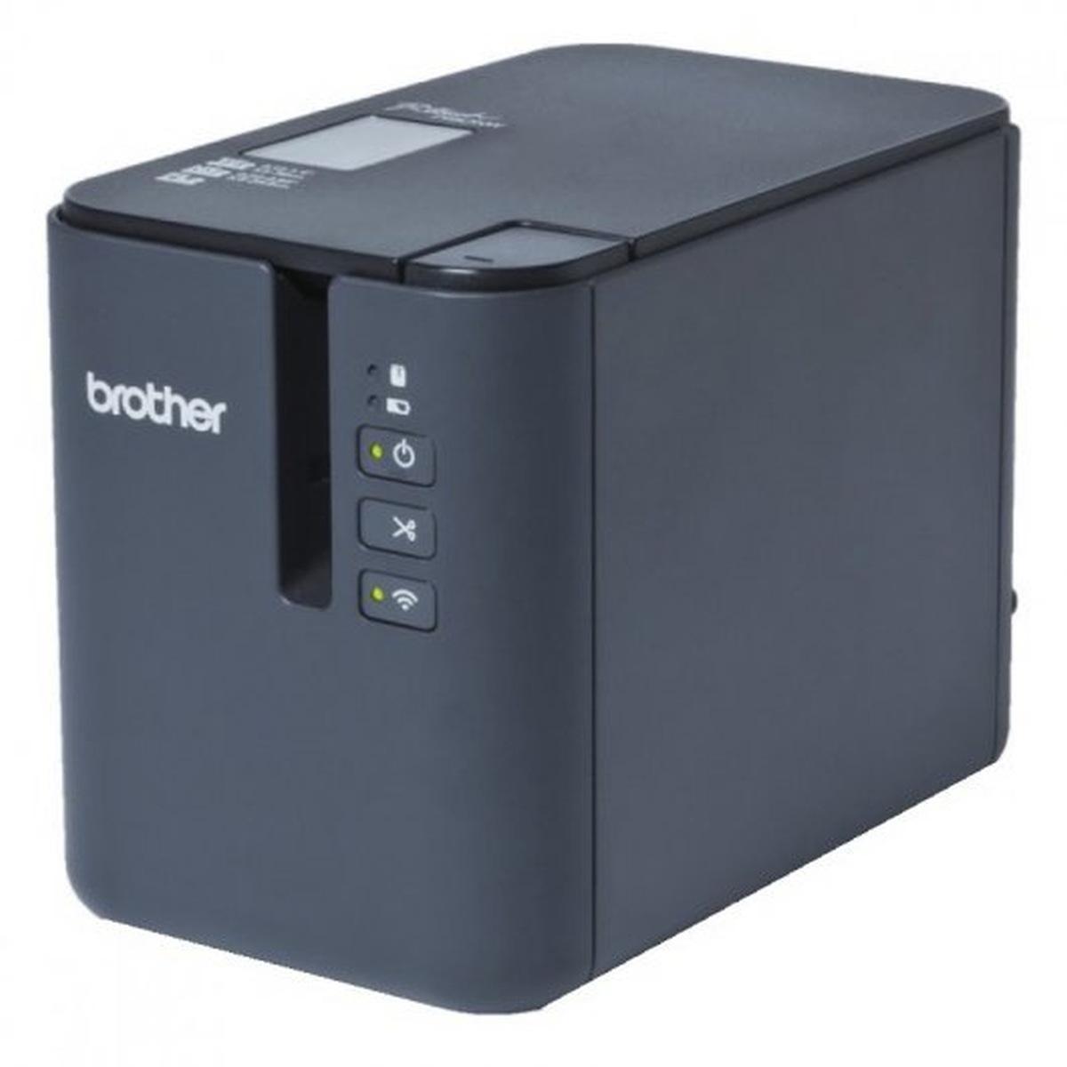 Brother PT-P900W Stampante Elettronica Professionale per Etichette USB, Seriale, WiFi - Schermo LCD - Velocità 60mm - Colore Grigio