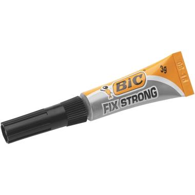 Bic Fix Strong Colla a Contatto Extra Forte 3gr - Uso su Legno, Plastica e Porcellana - Non Perde - Tappo Anti-Ostruzione