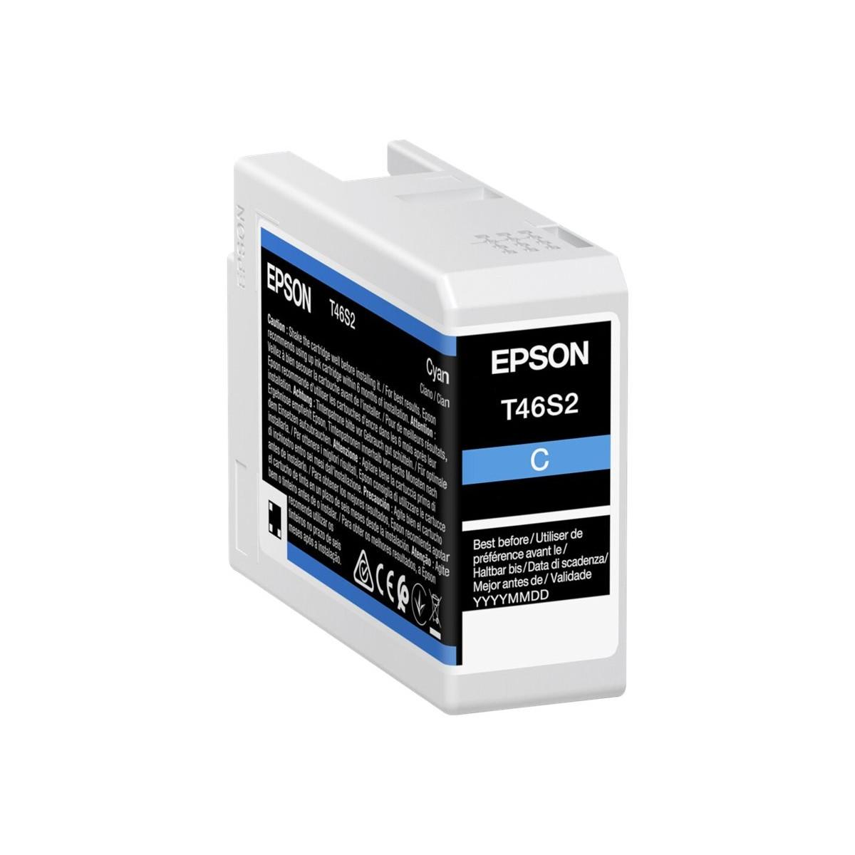Cartuccia Originale (T46S2, C13T46S200) EPSON SureColor SC-P700 (25ml) CIANO