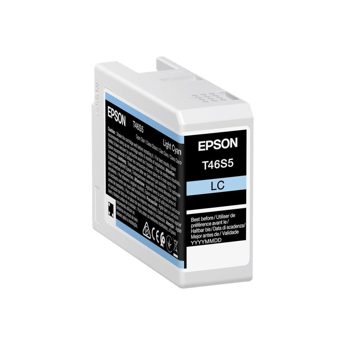 Cartuccia Originale (T46S5, C13T46S500) EPSON SureColor SC-P700 (25ml) CIANO CHIARO