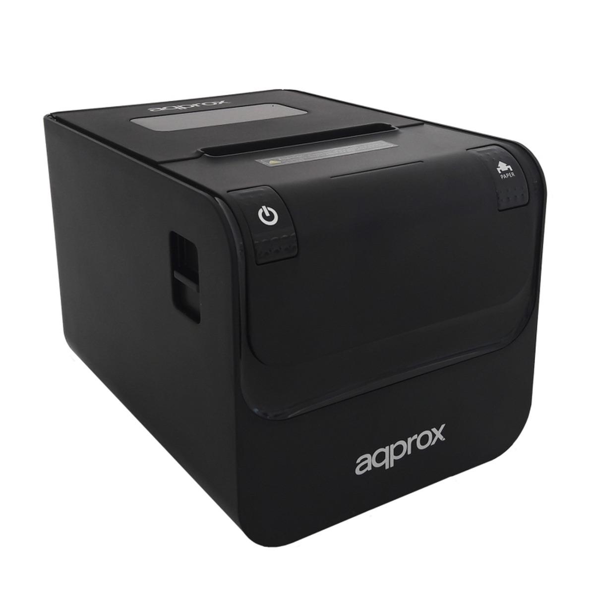 Stampante termica APPROX per Ricevute - Risoluzione 203dpi - Velocità 250mm/s - USB, LAN, RS232 e RJ11 - Taglio Automatico e Taglio Manuale