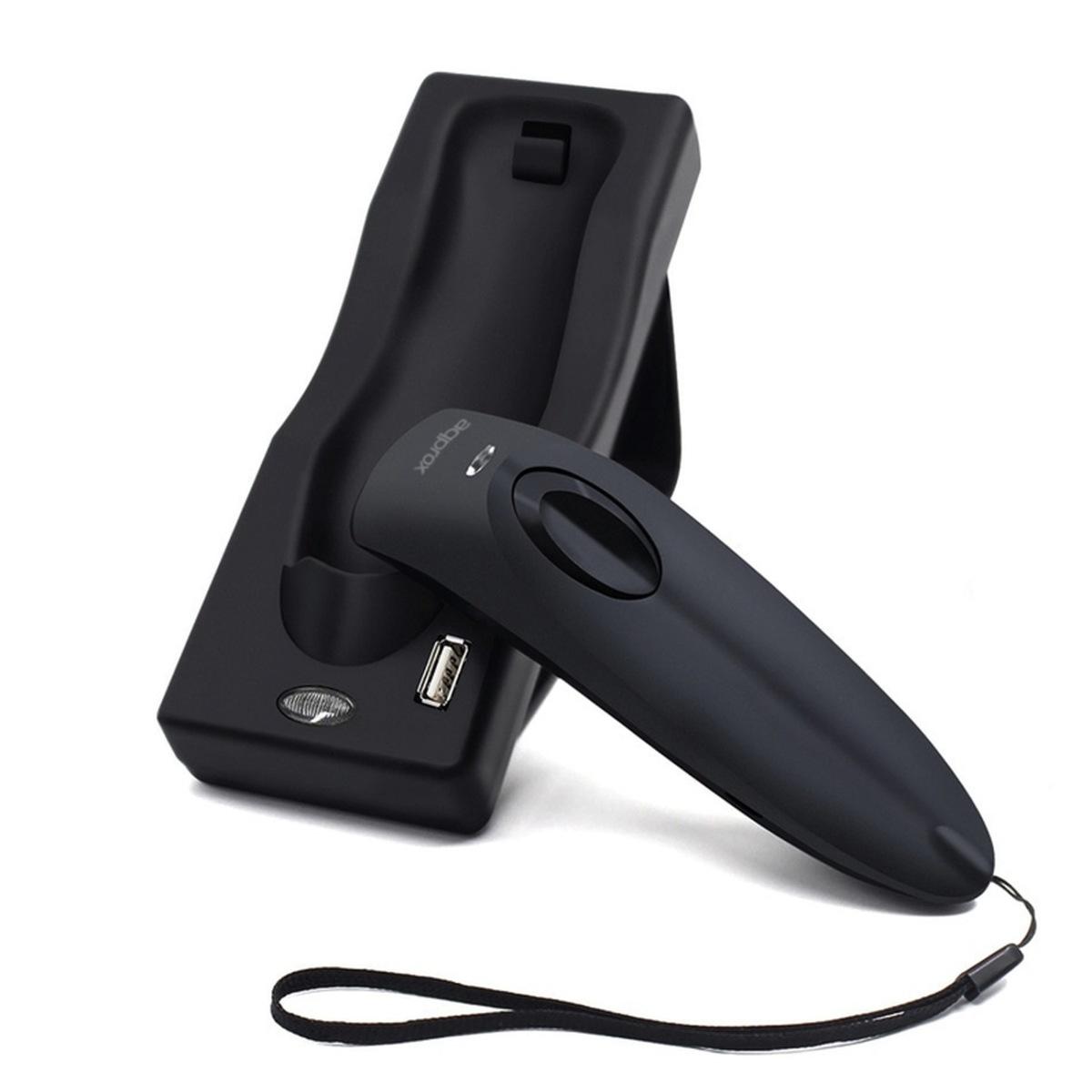 Lettore di codici a barre APPROX -wireless RF Bluetooth - Indicatore LED, segnale acustico e vibrazione - Velocità 30 fps - Autonomia fino a 7 ore