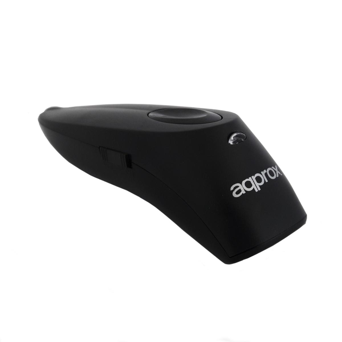 Lettore di codici a barre APPROX -wireless RF Bluetooth - Indicatore LED, segnale acustico e vibrazione - Velocità 30 fps - Autonomia fino a 7 ore