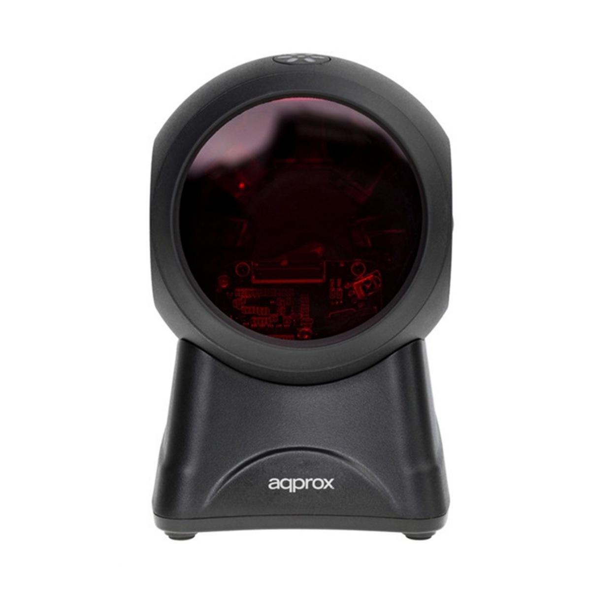 Lettore di codici a barre APPROX omnidirezionale da tavolo - Indicatore LED - Trigger manuale e automatico