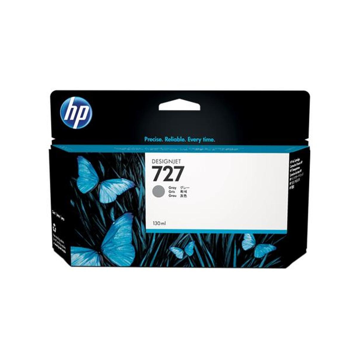 Cartuccia Plotter Originale (B3P24A, F9J80A, 727) HP DesignJet T1500 ePrinter (130ml) GRIGIO
