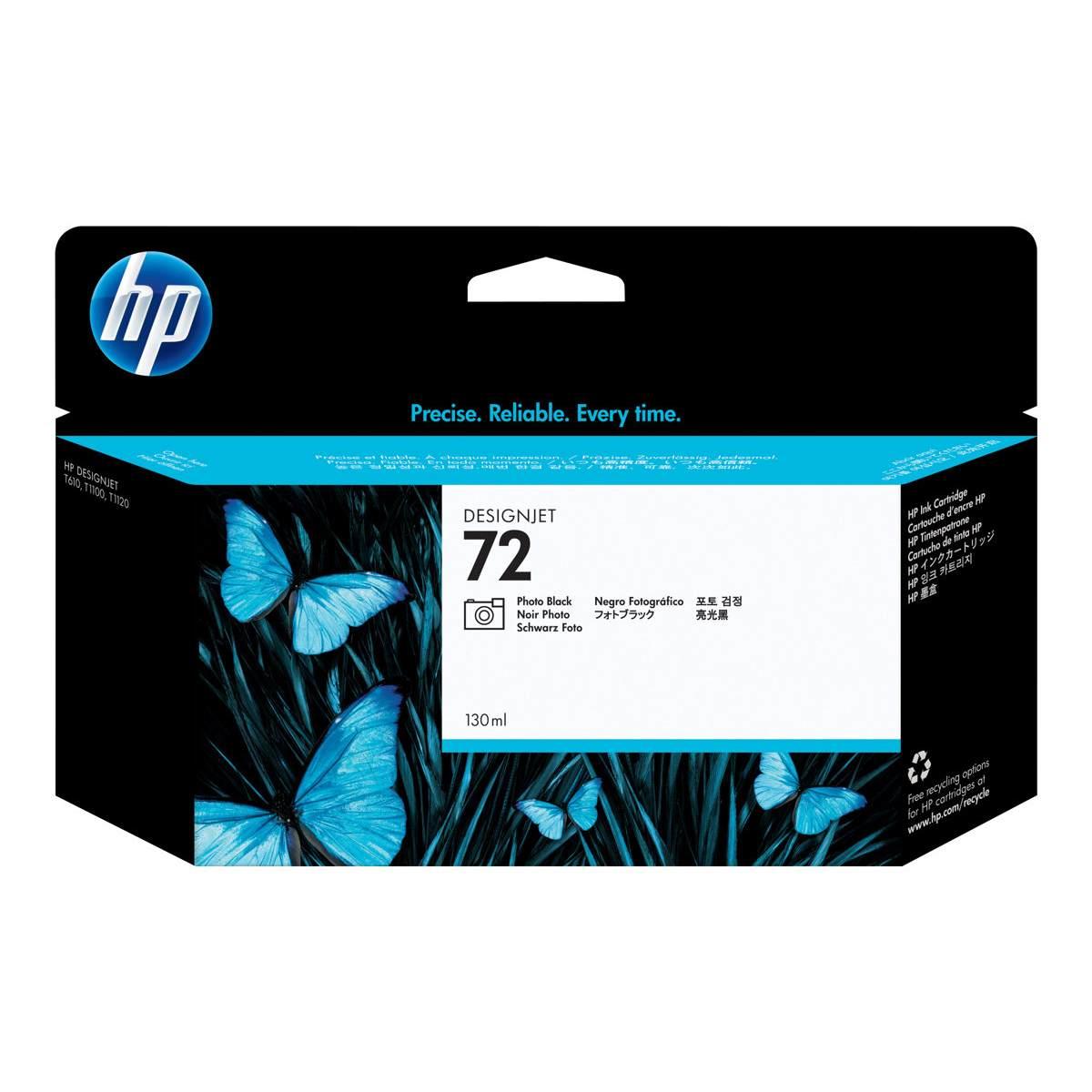 Cartuccia Plotter Originale (C9370A, 72) Hp DesignJet T1100 (130ml) NERO FOTO