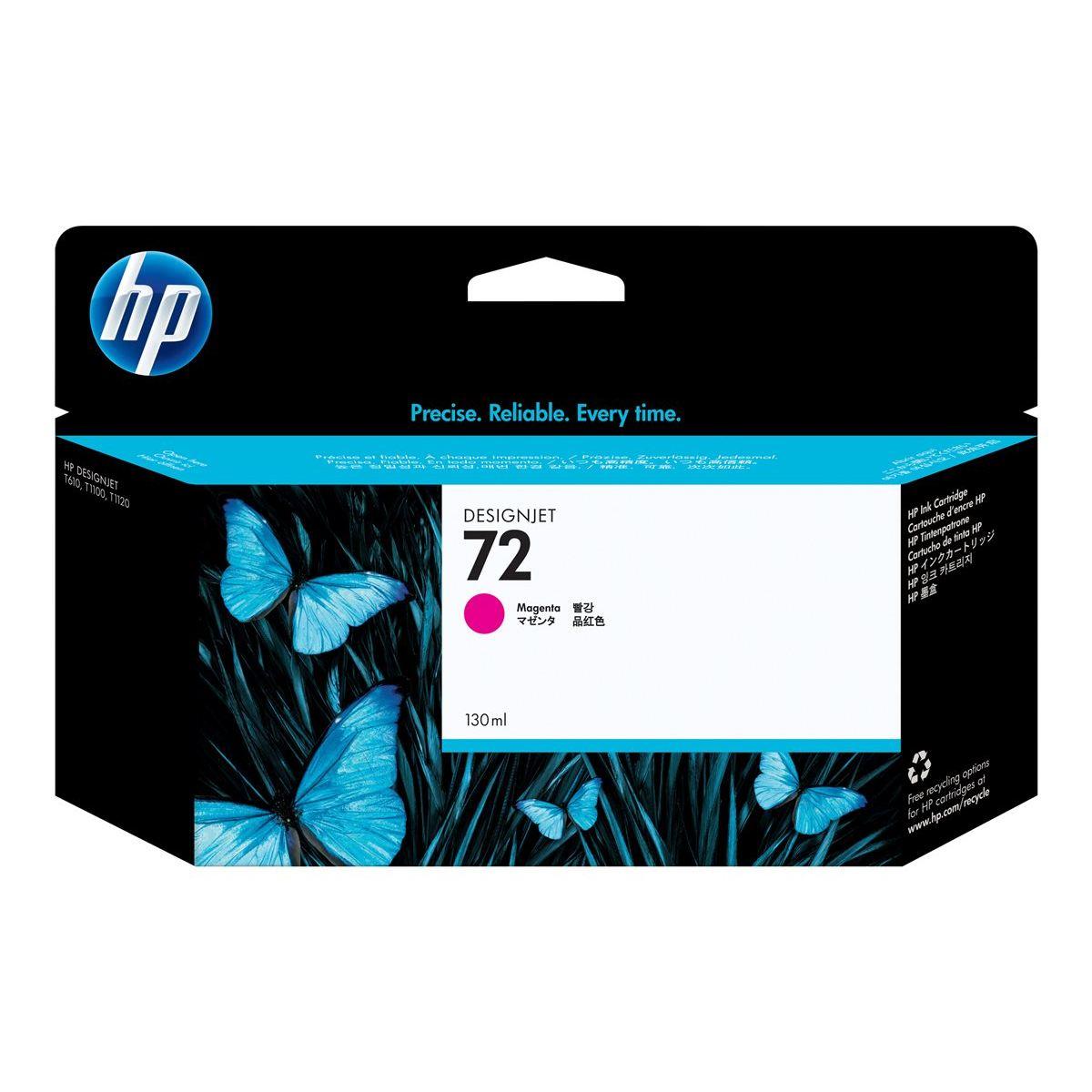 Cartuccia Plotter Originale (C9372A, 72) Hp DesignJet T1100 (130ml) MAGENTA