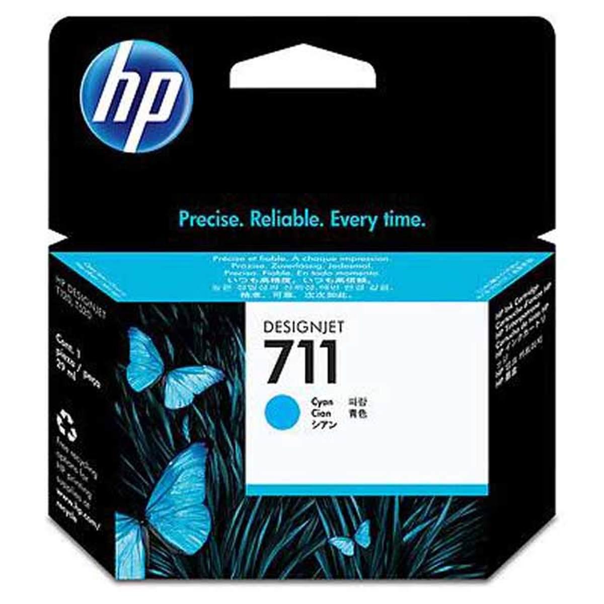 Cartuccia Plotter Originale (CZ134A, 711) HP Designjet T120 (3x29ml) CIANO