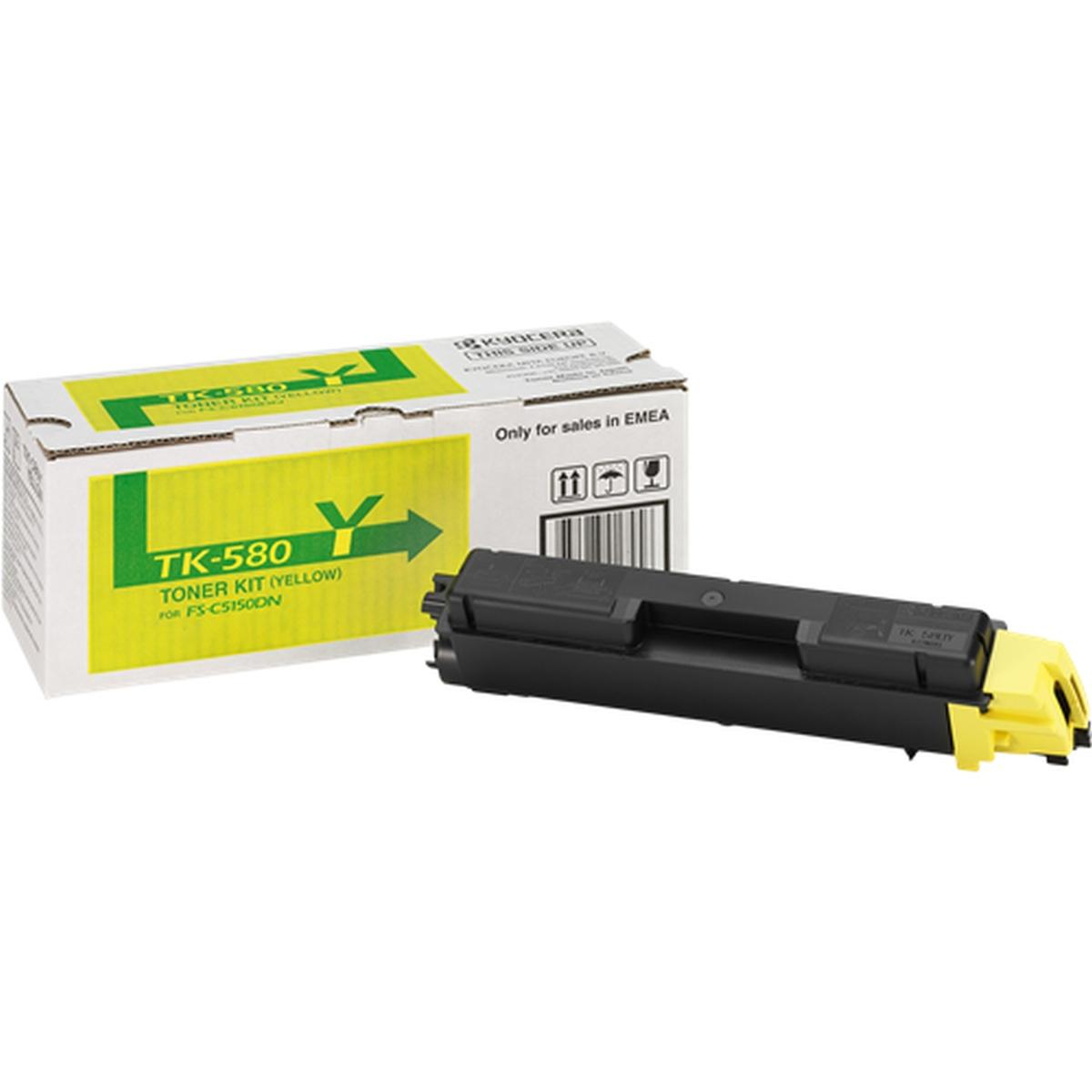 Toner Originale (TK-580Y, 1T02KTANL0) KYOCERA FS-C5150 (2,8K) GIALLO