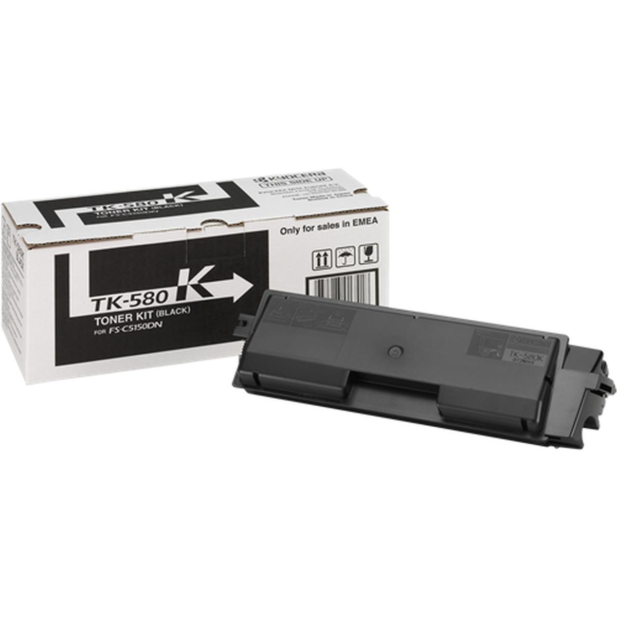 Toner Originale (TK-580K, 1T02KT0NL0) KYOCERA FS-C5150 (3,5K) NERO