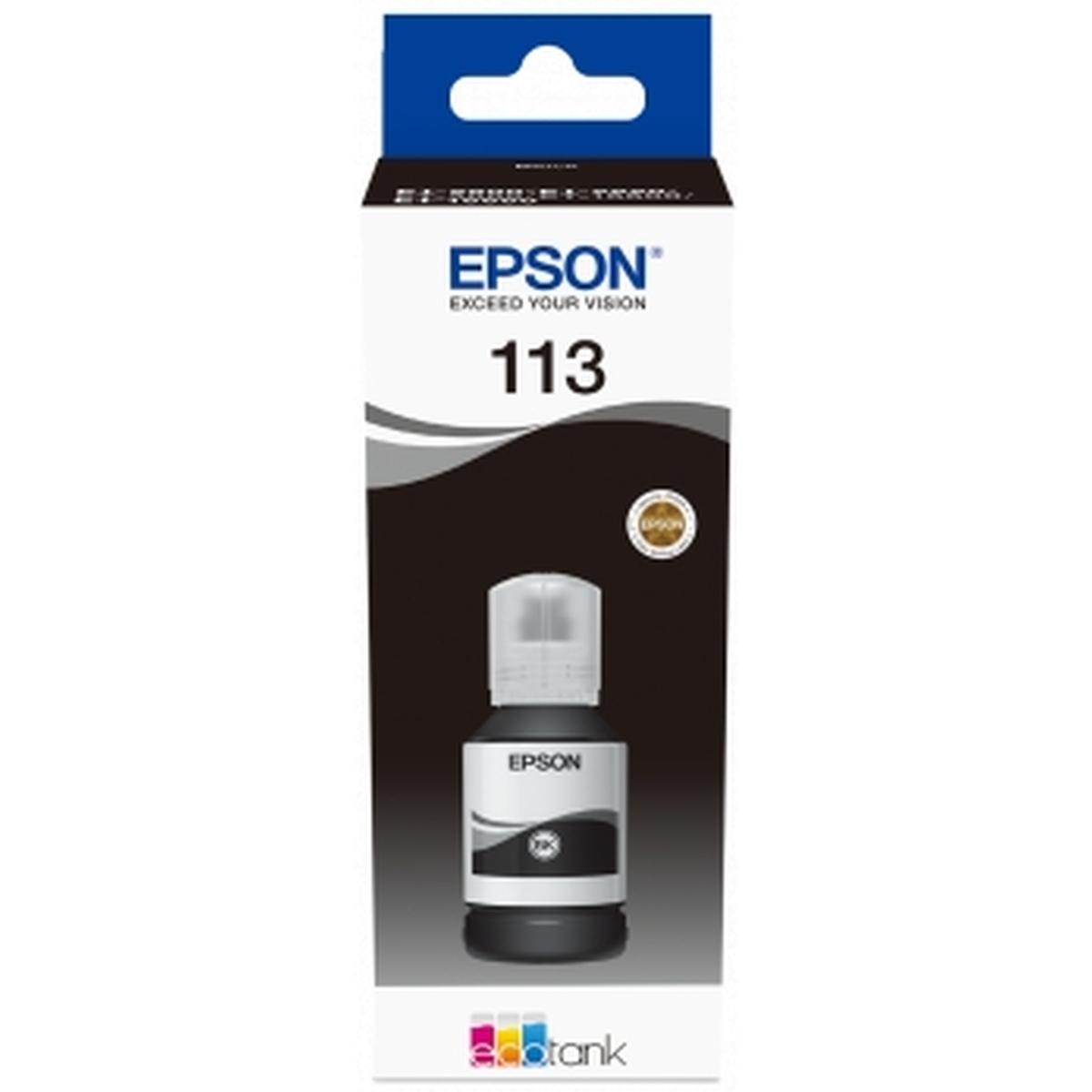 Inchiostro Originale 113 (C13T06B140) EPSON ECOTANK ET-L15150 (127ml) NERO PIGMENTATO