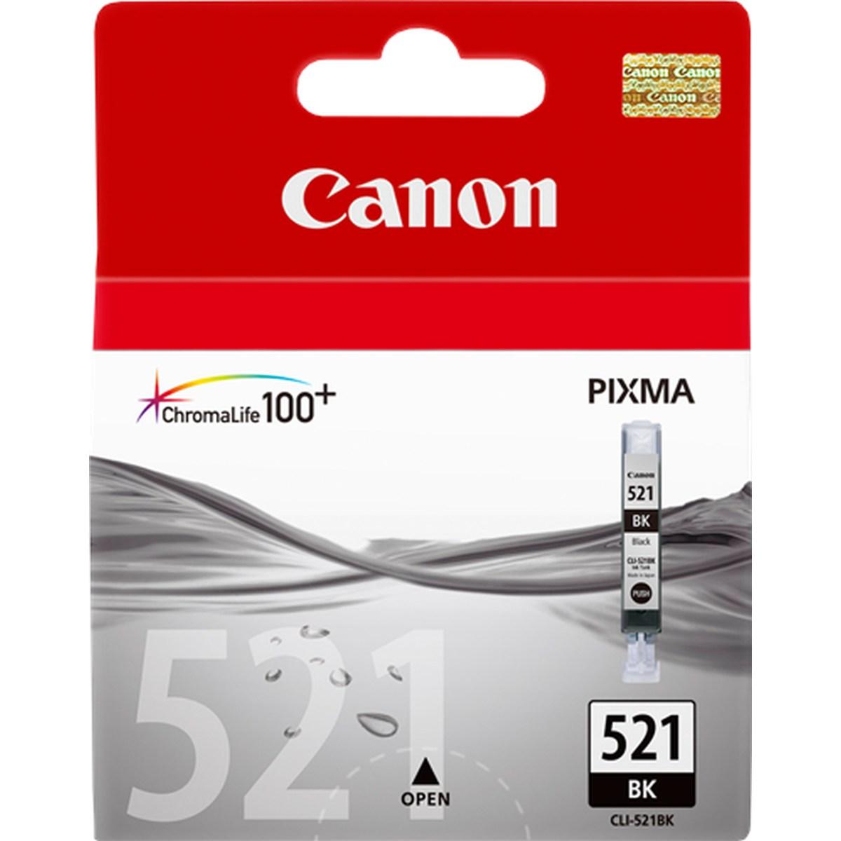 Cartuccia Originale (CLI-521BK) CANON iP4600 (9ml) NERO