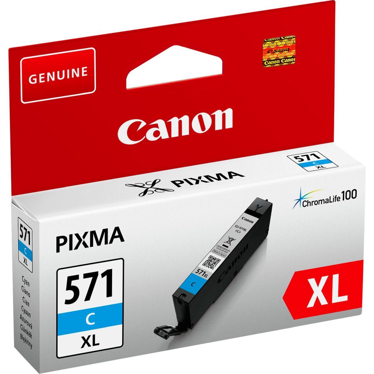 Cartuccia Originale (0332C001, CLI-571XLC) CANON MG6850 (10,8ml) CIANO XL