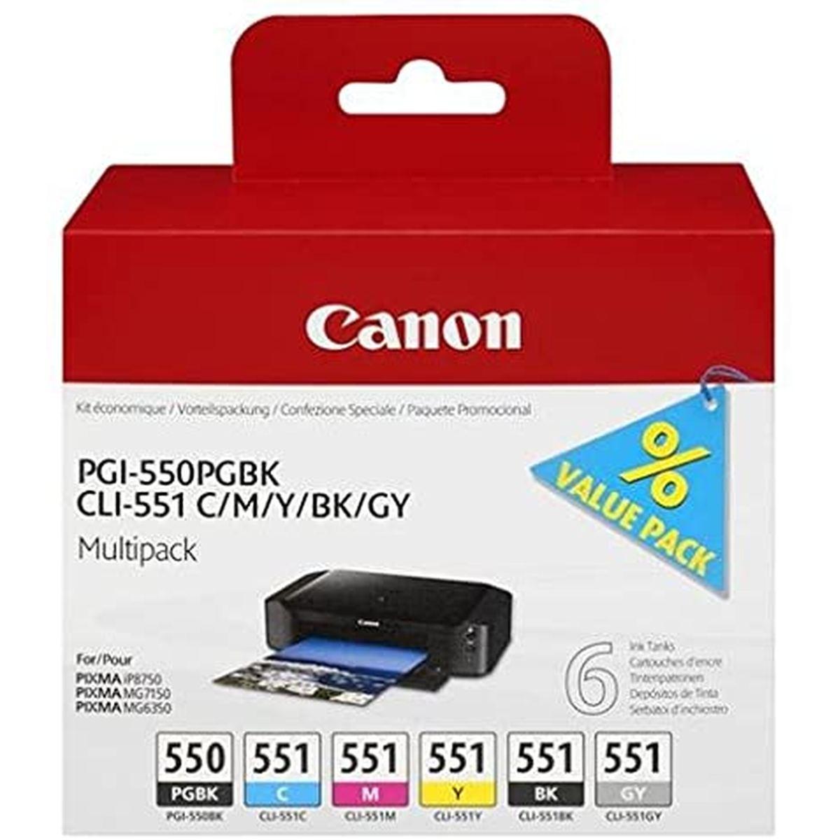 Multipack Originale 6 pz (PGI-550, CLI-551) CANON MG5550