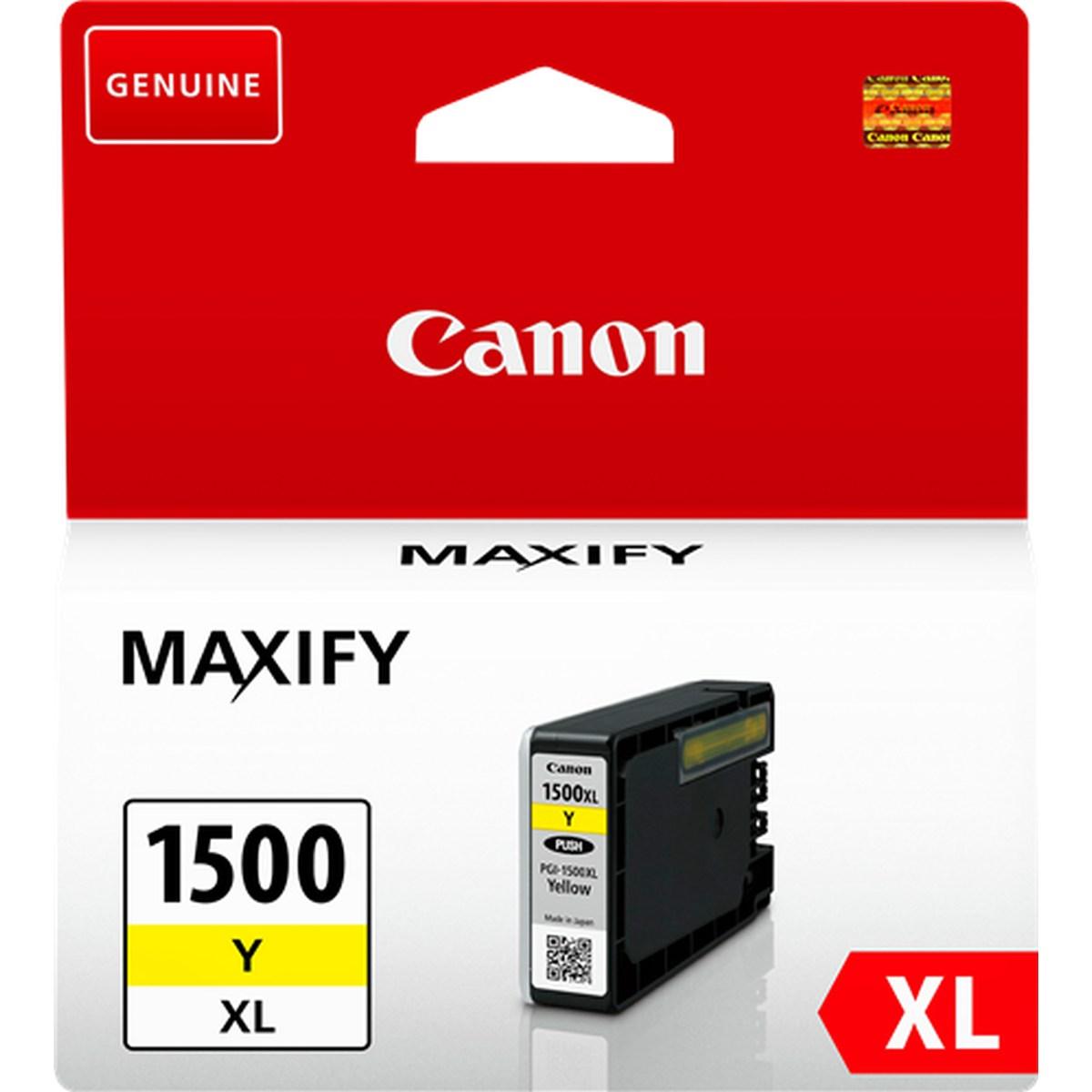 Cartuccia Originale (PGI-1500XLY, 9195B001) CANON MB2050 (935pag) GIALLO XL
