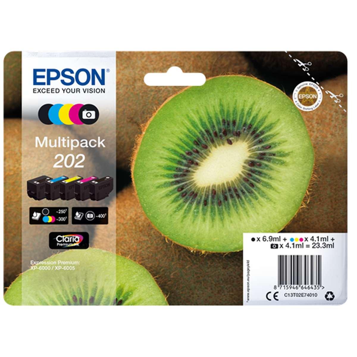 Multipack Originale da 5 pz (202, C13T02E74010) EPSON XP6000