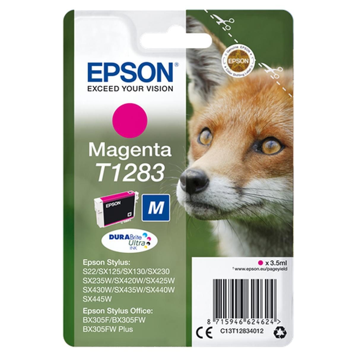 Cartuccia Originale (T1283) EPSON S22, SX125 (3,5ml) MAGENTA