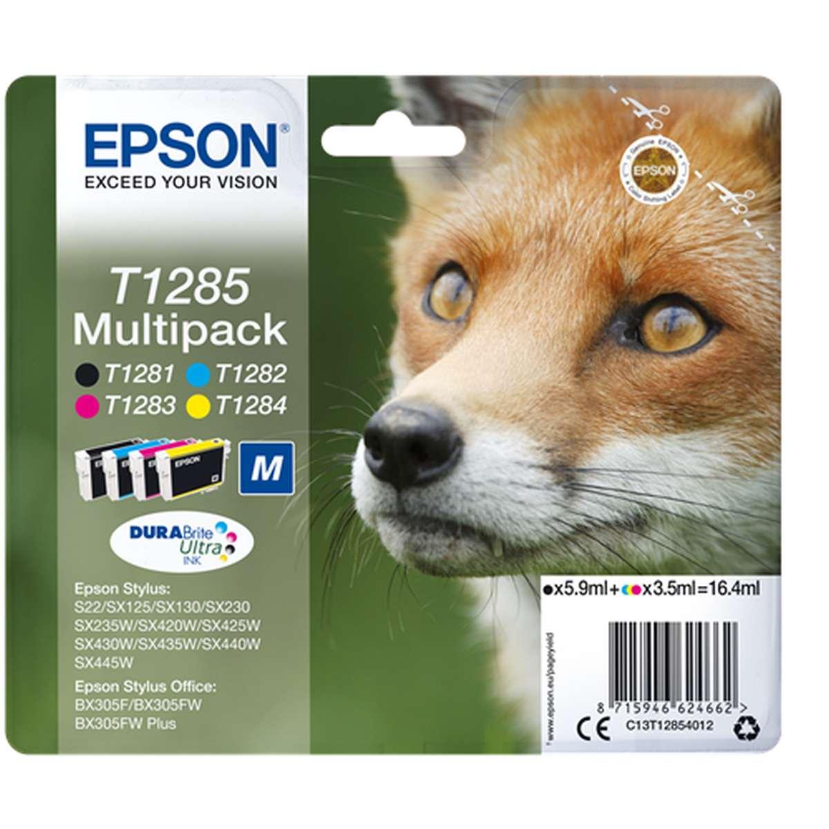 Multipack Originale (T1285) EPSON S22, SX125 (4 colori)