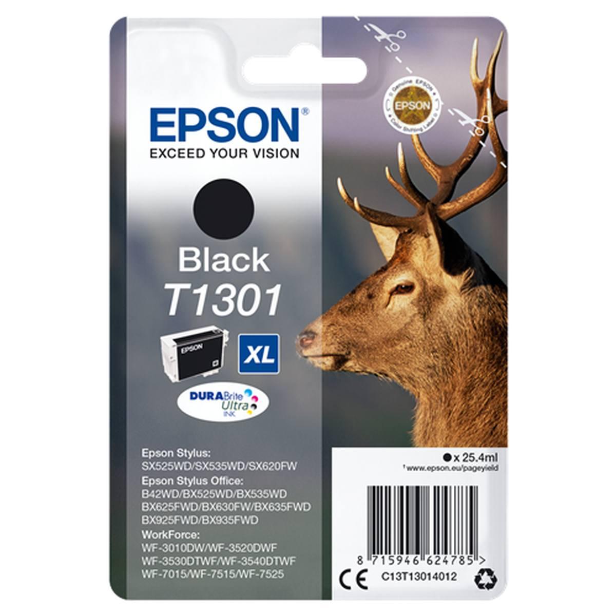 Cartuccia Originale (T1301) EPSON Stylus Office B42WD (945pag) NERO