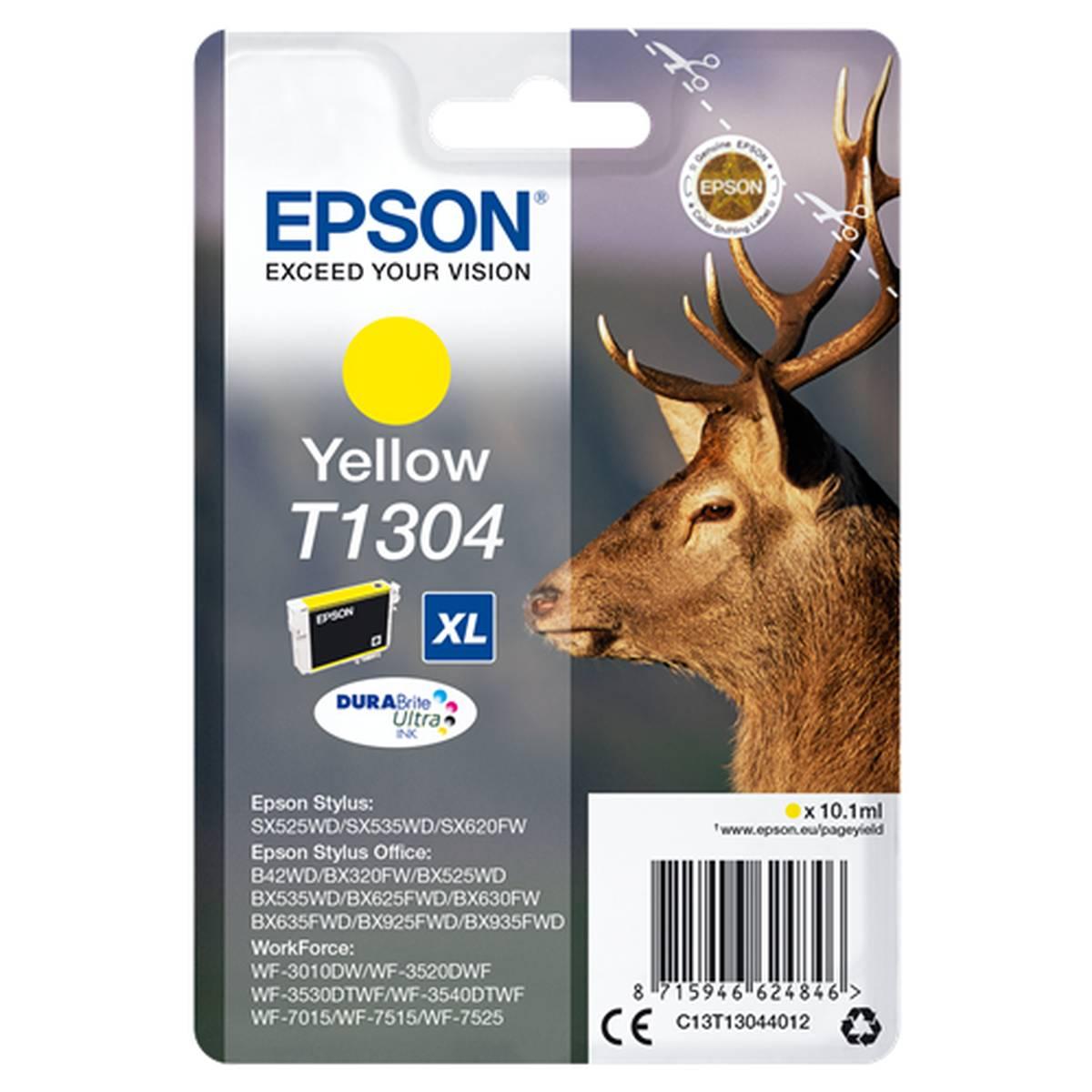Cartuccia Originale (T1304) EPSON Stylus Office B42WD (755pag) GIALLO