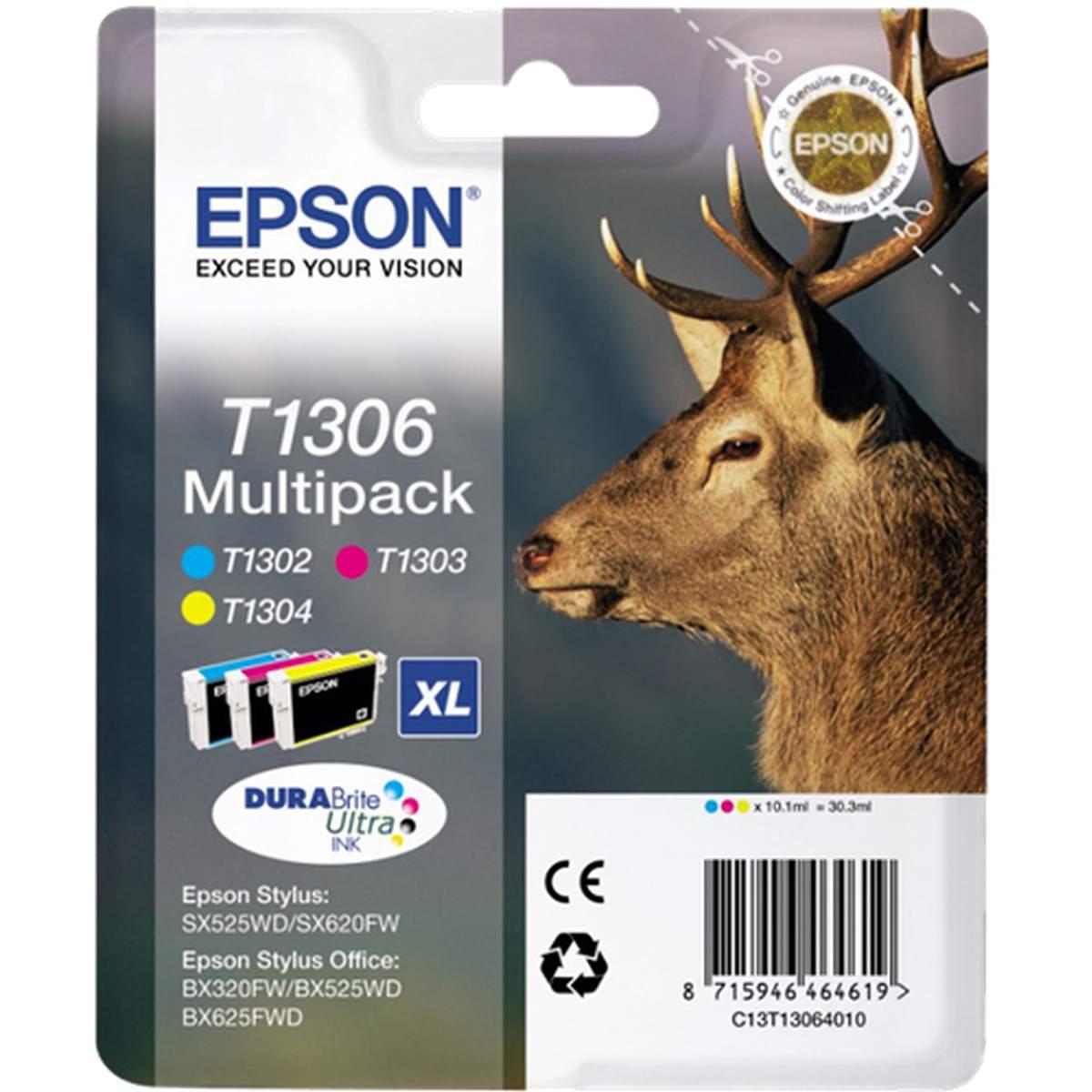 Multipack Originale (T1306) EPSON Stylus Office B42WD (3 cartucce)