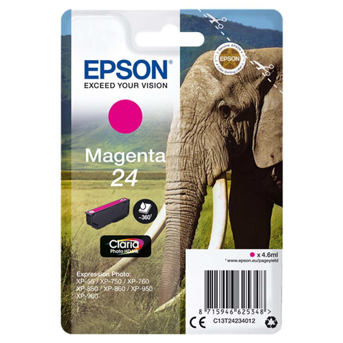 Cartuccia Originale (T2423, 24) EPSON XP750 (360pag) MAGENTA
