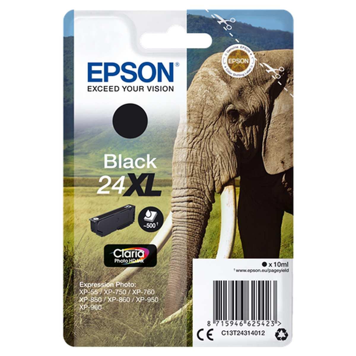 Cartuccia Originale (T2431, 24XL) EPSON Expression Photo XP750 (500pag) NERO XL