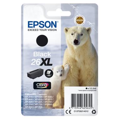 Cartuccia Originale (T2621,26XL) EPSON XP600 (12,1ml) NERO XL