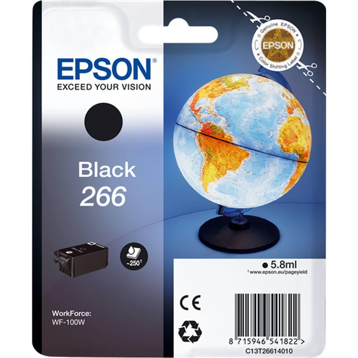 Cartuccia Originale (C13T26614010, T266) EPSON WF100W (250pag) NERO