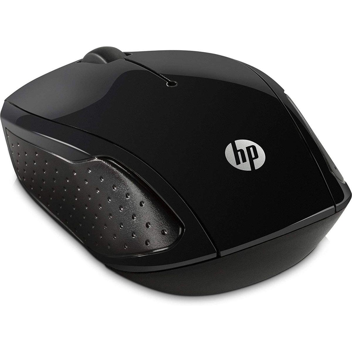 Mouse wireless HP 200 1000 dpi - 3 pulsanti - Uso ambidestro - Colore nero
