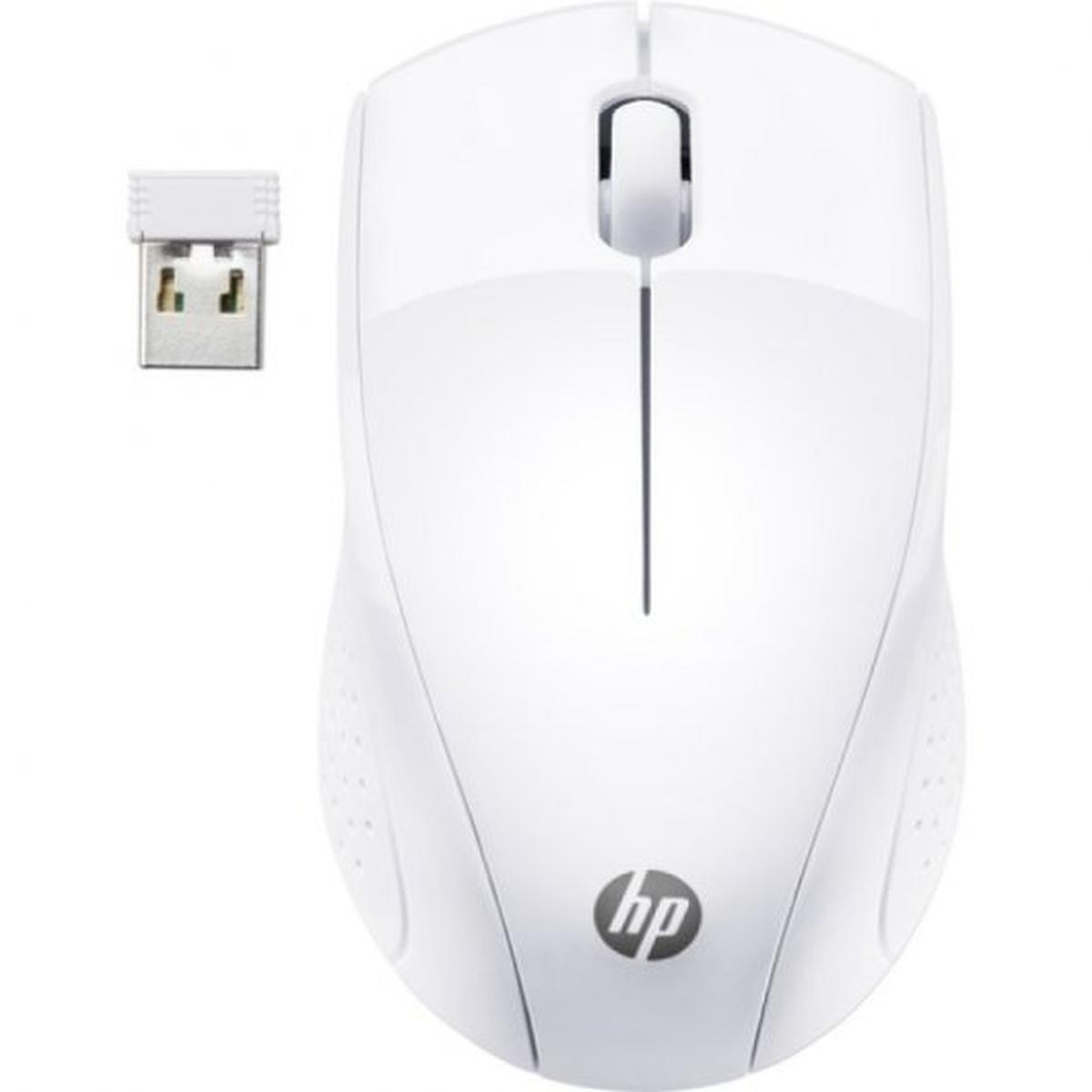 Mouse wireless HP 220 1300 dpi - 3 pulsanti - Uso ambidestro - Colore bianco