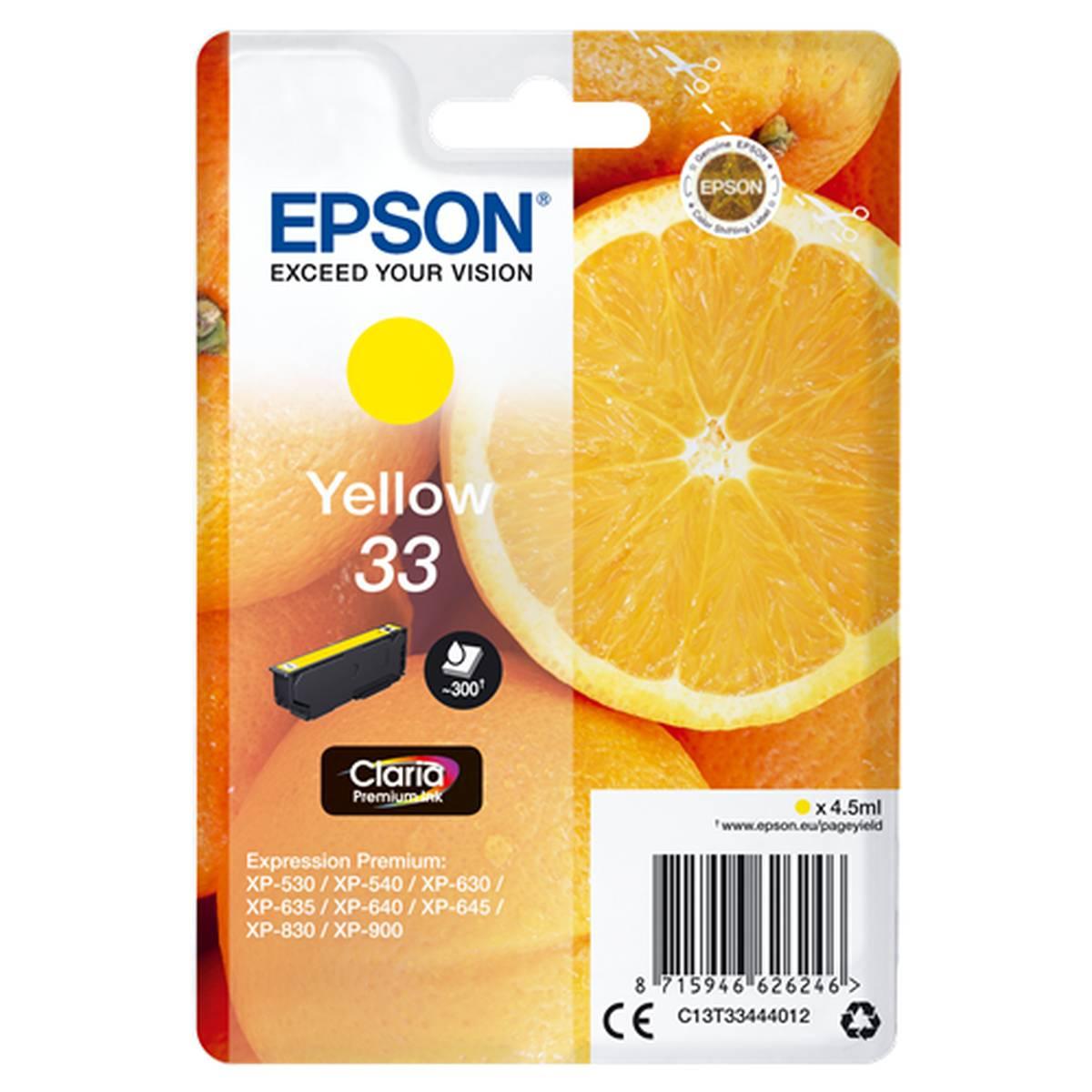 Cartuccia Originale (T3344, 33) EPSON XP530 (300pag) GIALLO