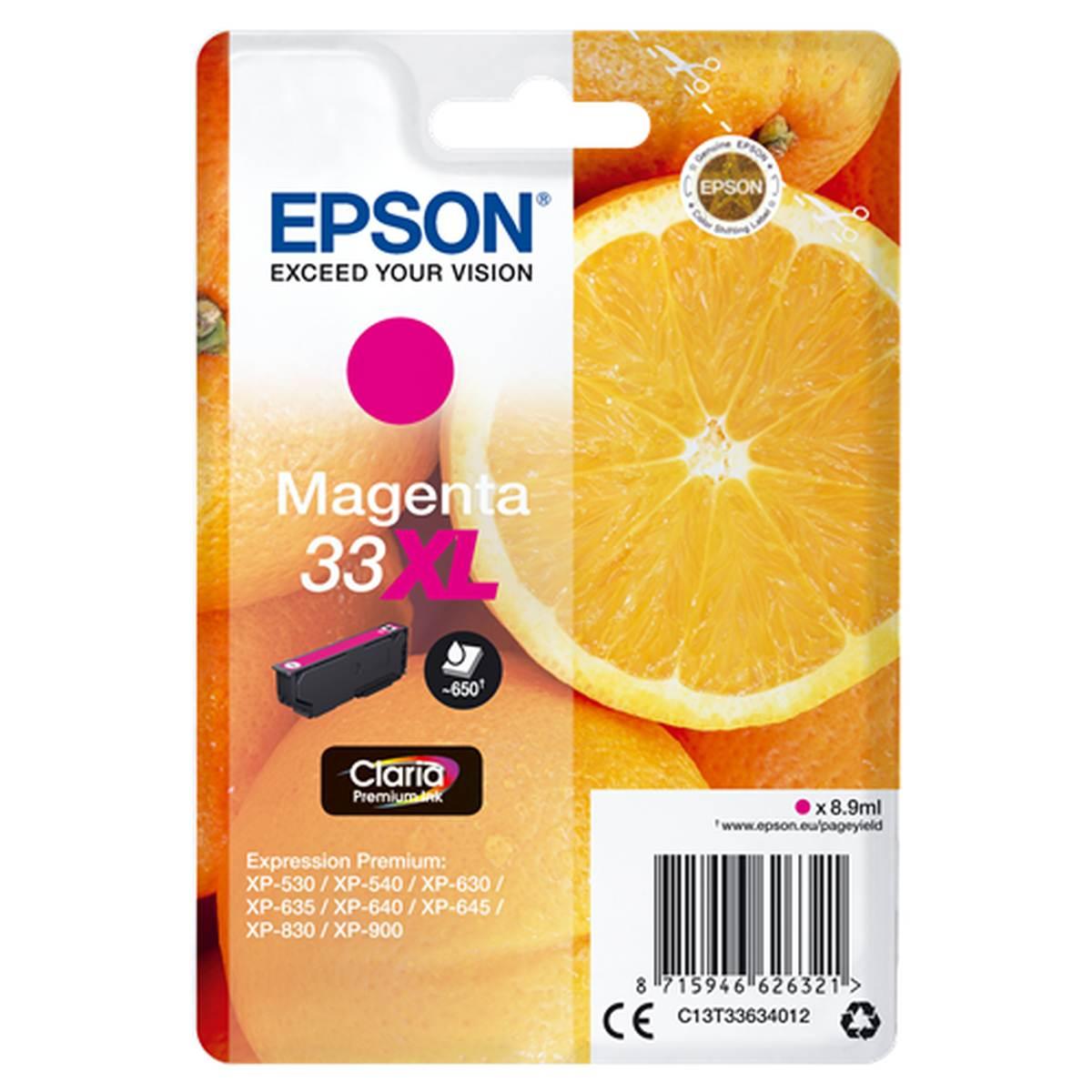 Cartuccia Originale (T3363, 33XL) EPSON XP530 (650pag) MAGENTA XL