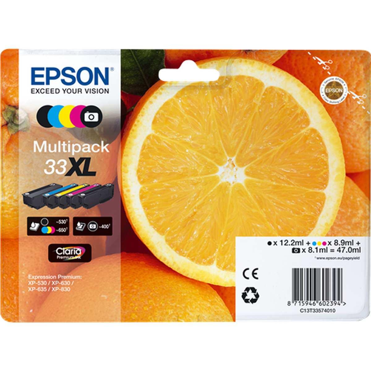 Multipack Originale (T3357, 33XL) EPSON XP530 (5pz)