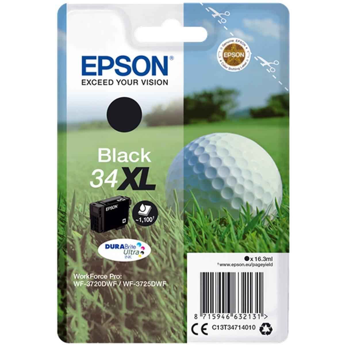Cartuccia Originale (T3471, 34XL) EPSON WF3720DWF (1.100pag) NERO XL