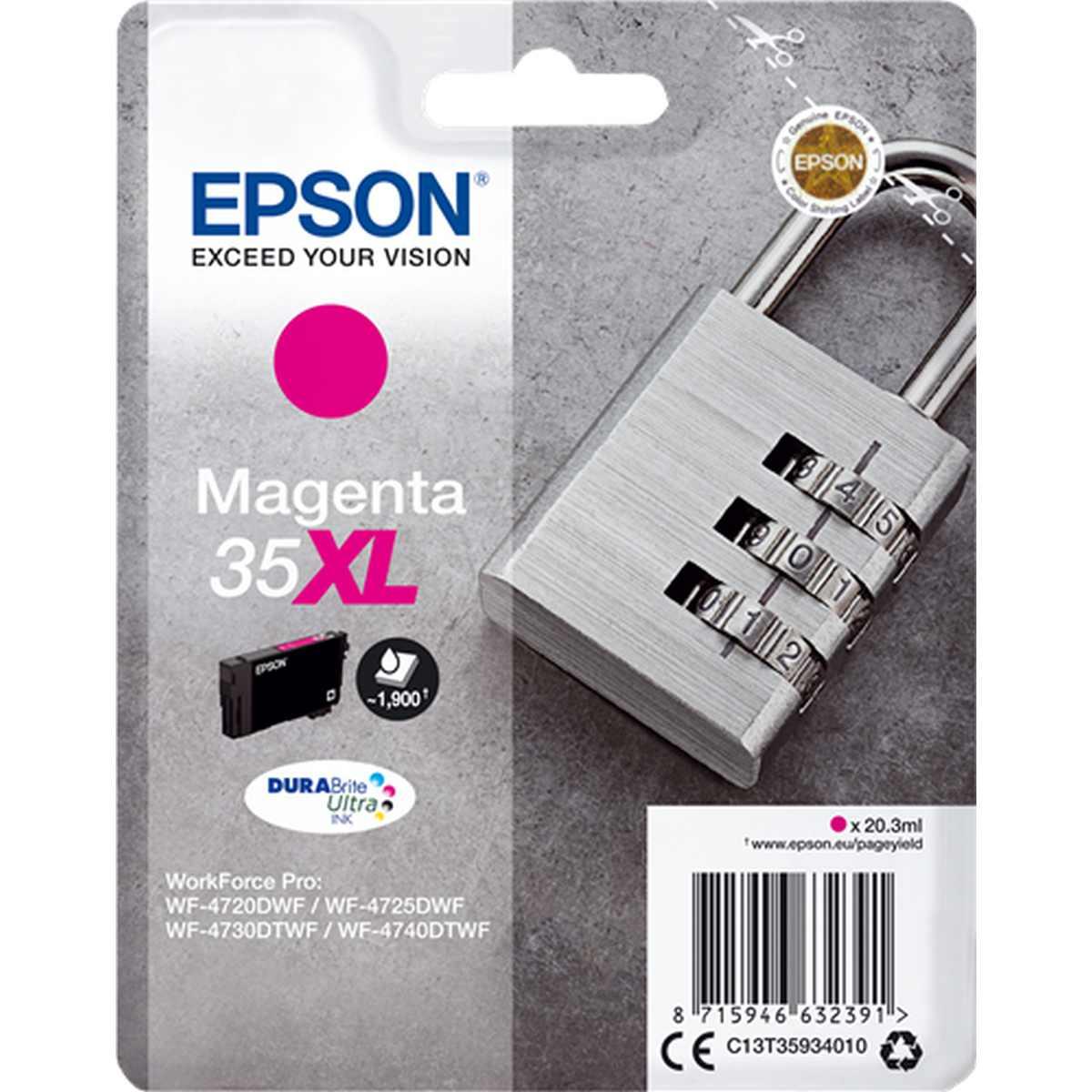 Cartuccia Originale (T3593, 35XL) EPSON WF4720DWF (1,9K) MAGENTA XL