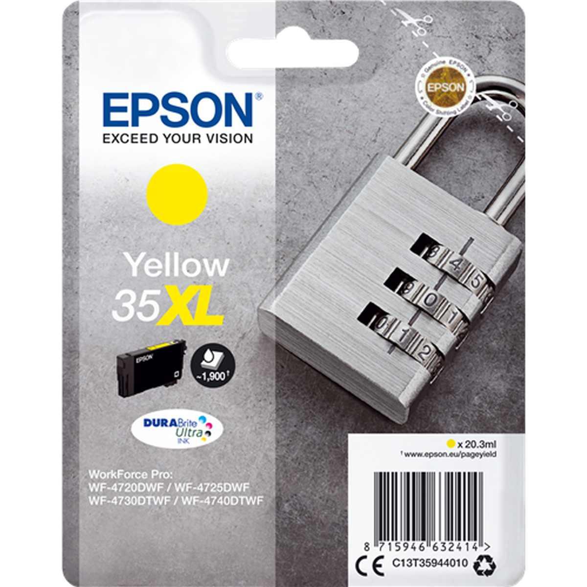 Cartuccia Originale (T3594, 35XL) EPSON WF4720DWF (1,9K) GIALLO XL