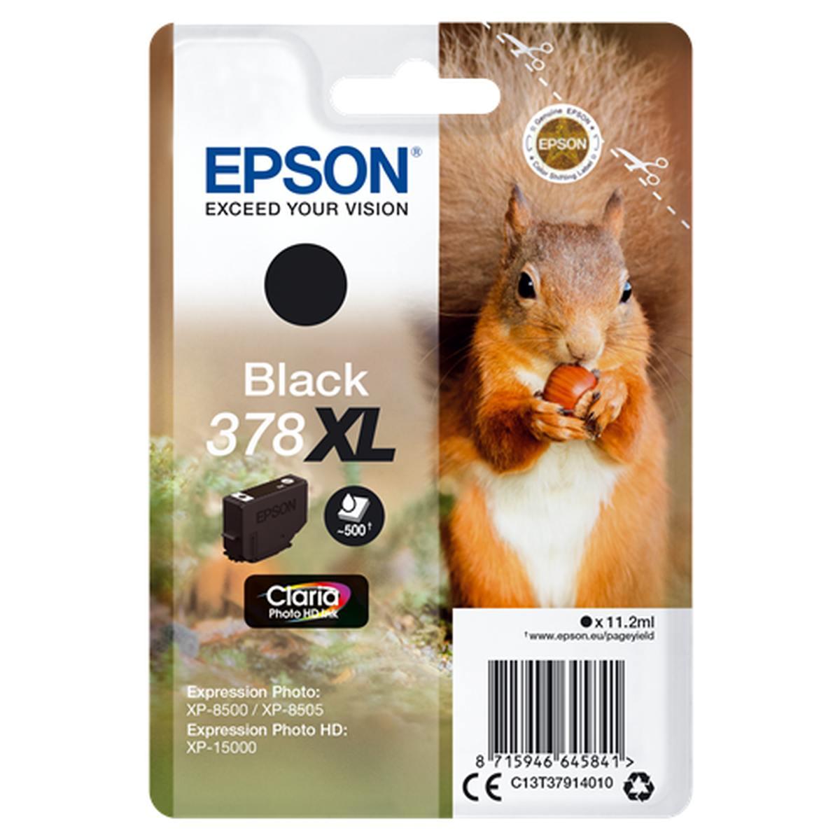 Cartuccia Originale (T3791, 378XL) EPSON Stylus XP8500 (500pag) NERO XL