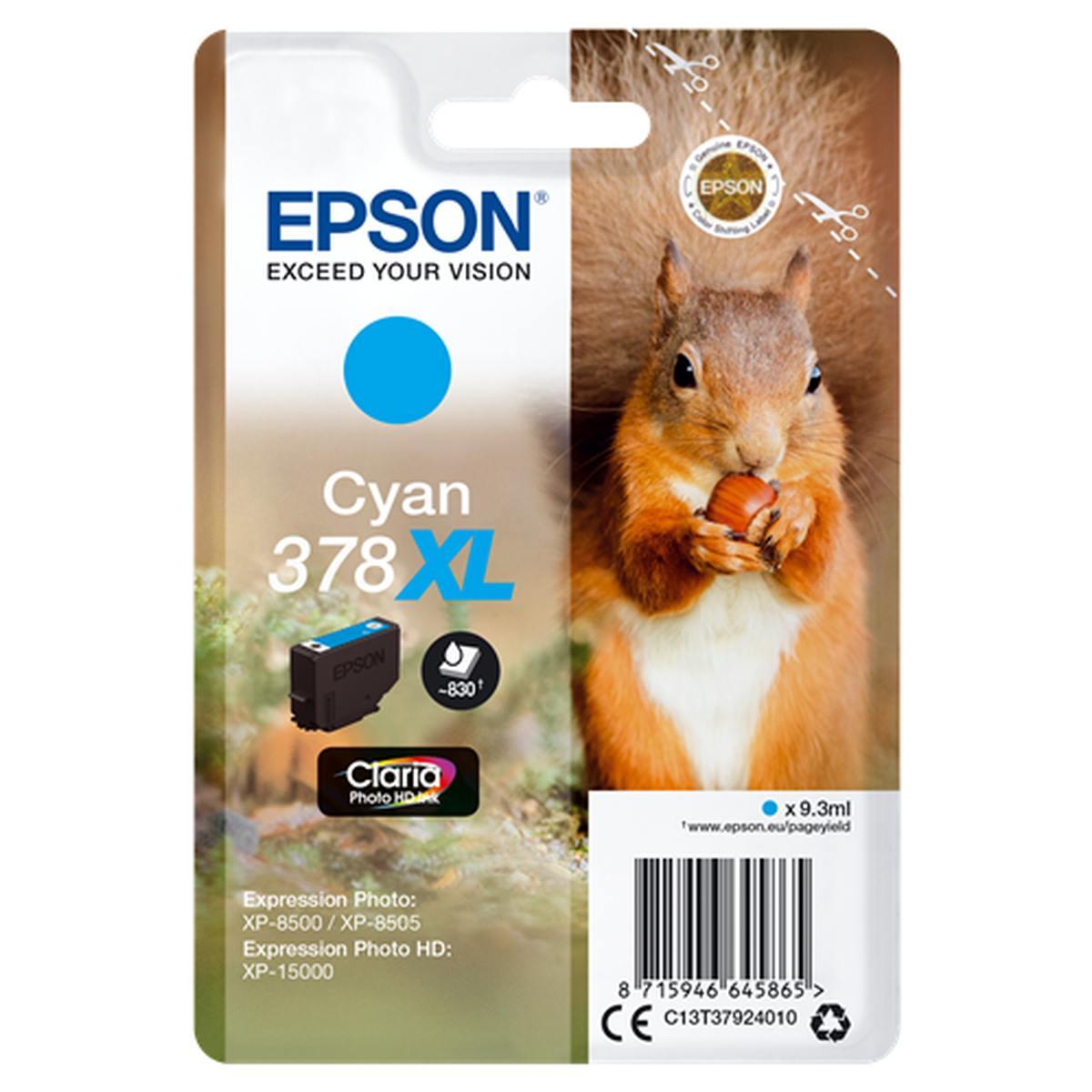 Cartuccia Originale (T3792, 378XL) EPSON Stylus XP8500 (830pag) CIANO XL