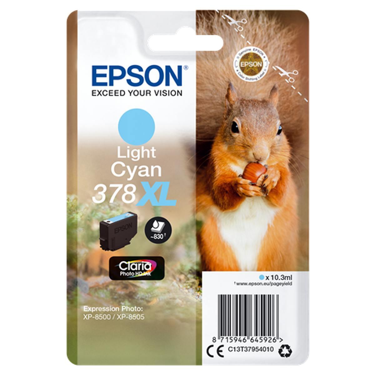 Cartuccia Originale (T3795, 378XL) EPSON Stylus XP8500 (830pag) CIANO LIGHT XL