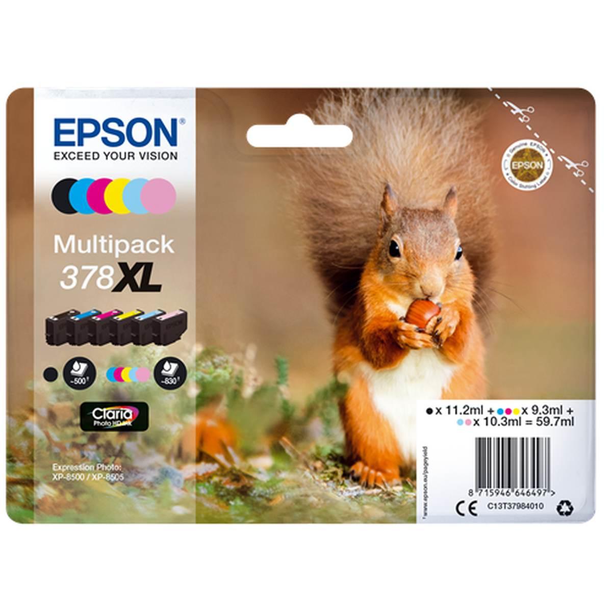 Multipack Originale (T3798, 378XL) EPSON Stylus XP8500 (6 pz)